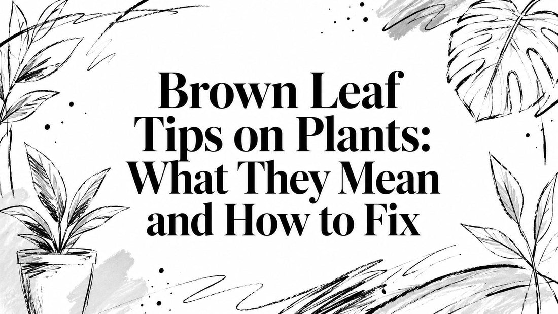 Brown Leaf Tips on Plants: What They Mean and How to Fix