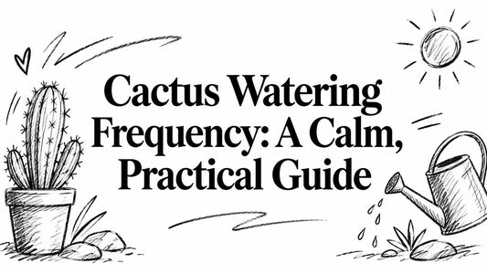 Cactus Watering Frequency: A Calm, Practical Guide