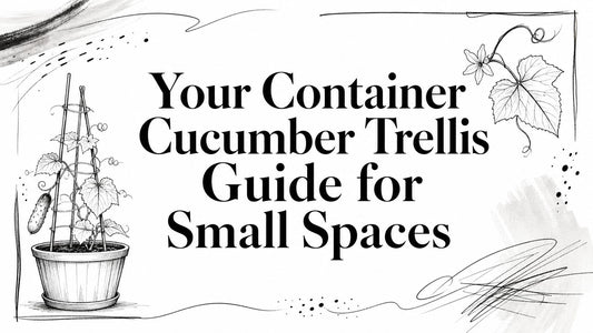 Your Container Cucumber Trellis Guide for Small Spaces