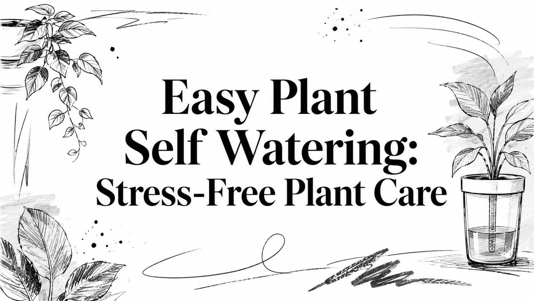 Easy Plant Self Watering: Stress-Free Plant Care