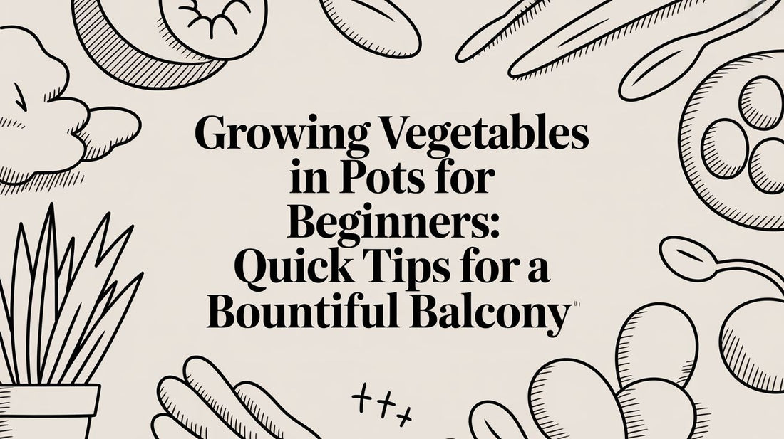 Growing Vegetables in Pots for Beginners: A Simple Guide to a Bountiful Balcony