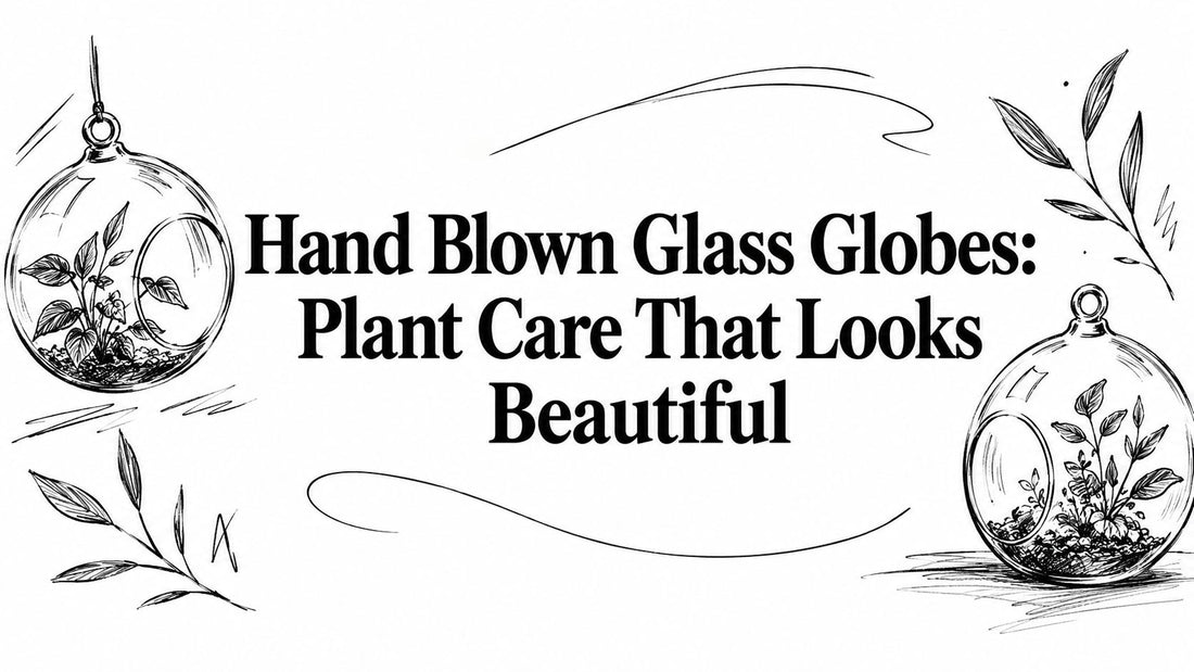 Hand Blown Glass Globes: Plant Care That Looks Beautiful
