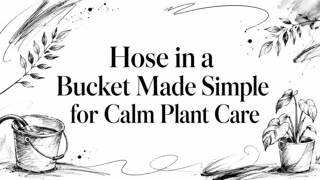 Hose in a Bucket Made Simple for Calm Plant Care