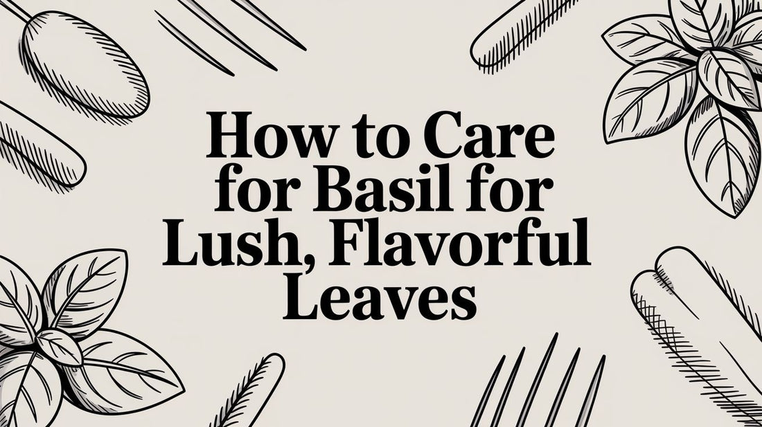 How to Care for Basil for Lush, Flavorful Leaves