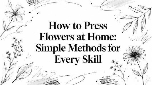 How to Press Flowers at Home: Simple Methods for Every Skill