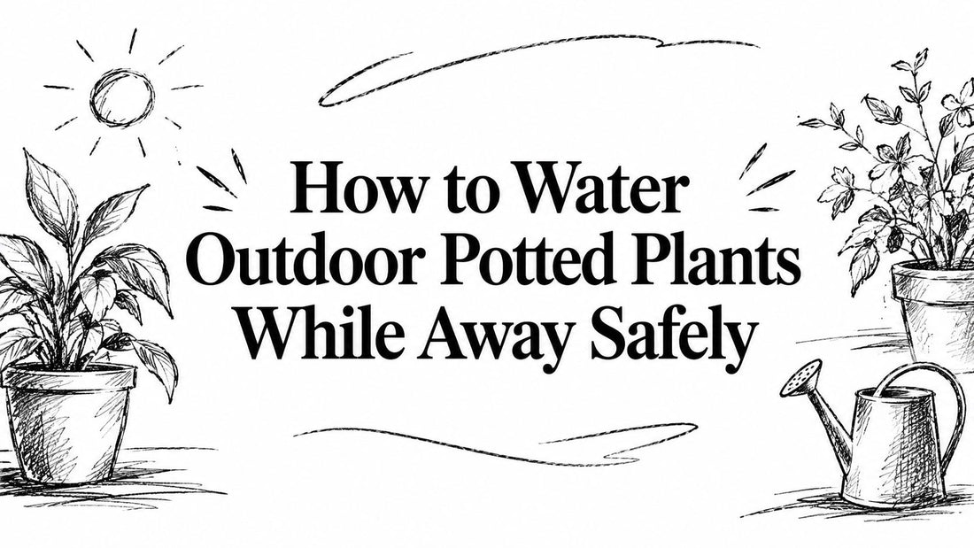 How to Water Outdoor Potted Plants While Away Safely