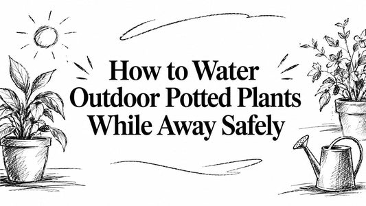 How to Water Outdoor Potted Plants While Away Safely