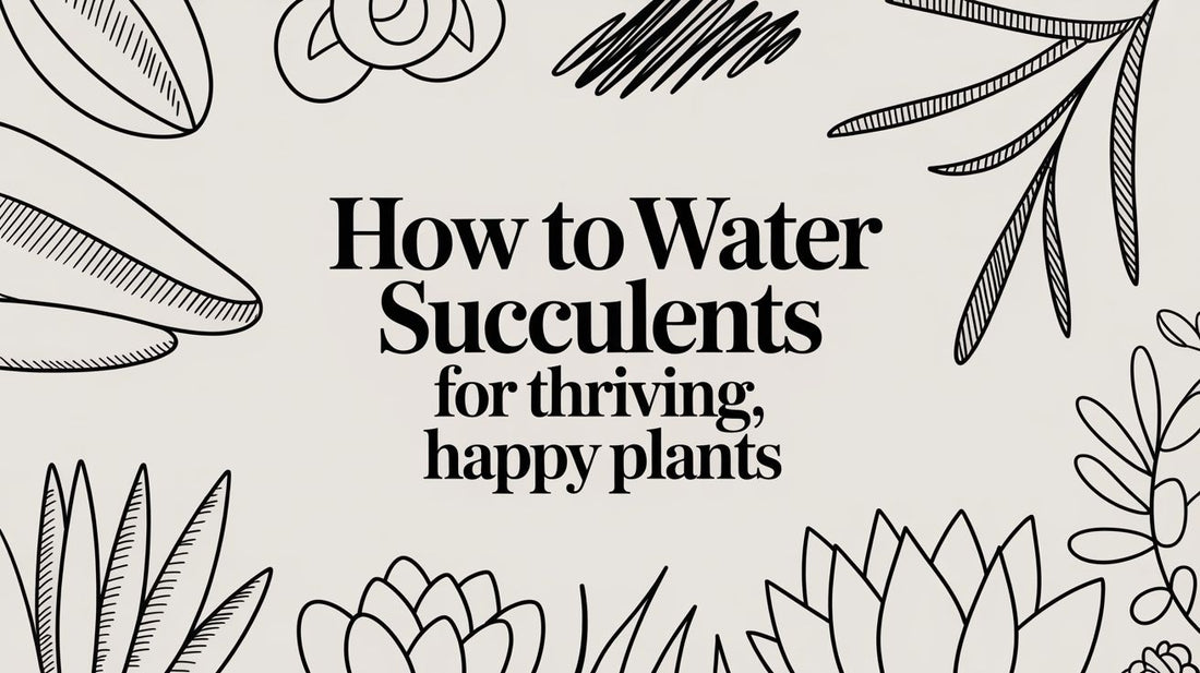 How to Water Succulents: A Beginner's Guide to Happy Plants