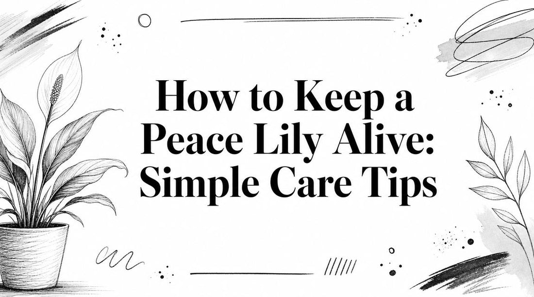 How to Keep a Peace Lily Alive: Simple Care Tips