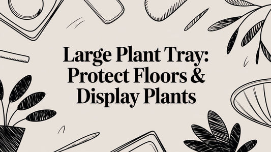Large Plant Tray: Protect Floors & Display Plants
