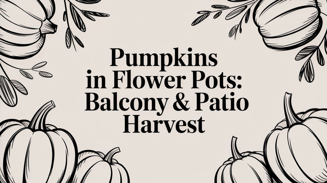 Pumpkins in Flower Pots: Balcony & Patio Harvest