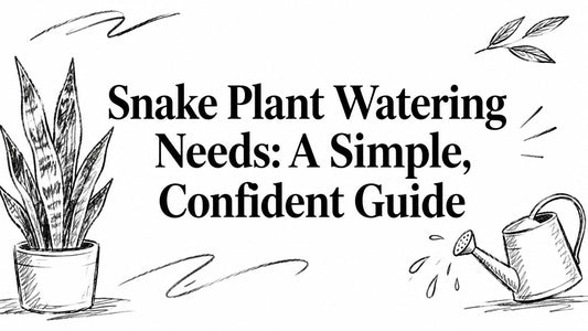 Snake Plant Watering Needs: A Simple, Confident Guide